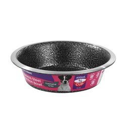 S/Steel Pet Bowl Speckled