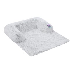 Calming Plush Lounger Silver