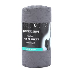 Quilted Pet Blanket Grey