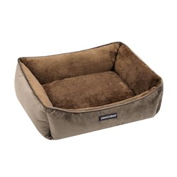 Lux Walled Bed Mocha Small