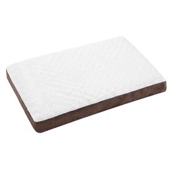 Orthopedic Pet Bed Brown Suede