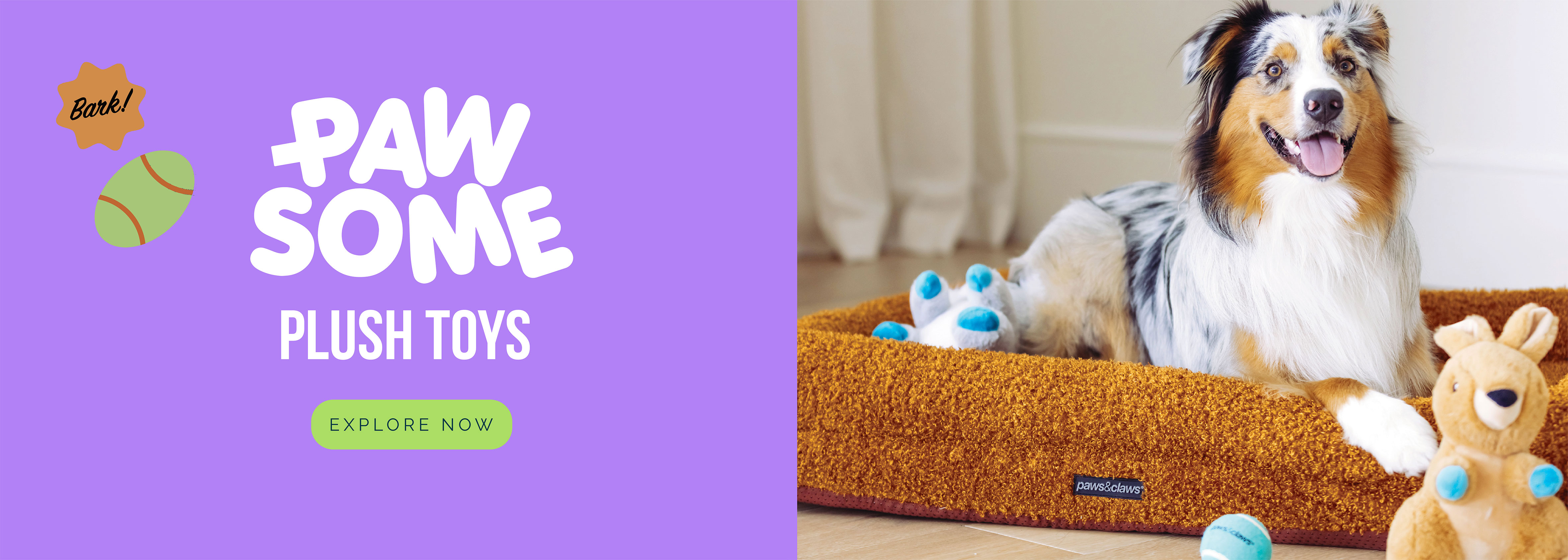 Paws some stuffed toys